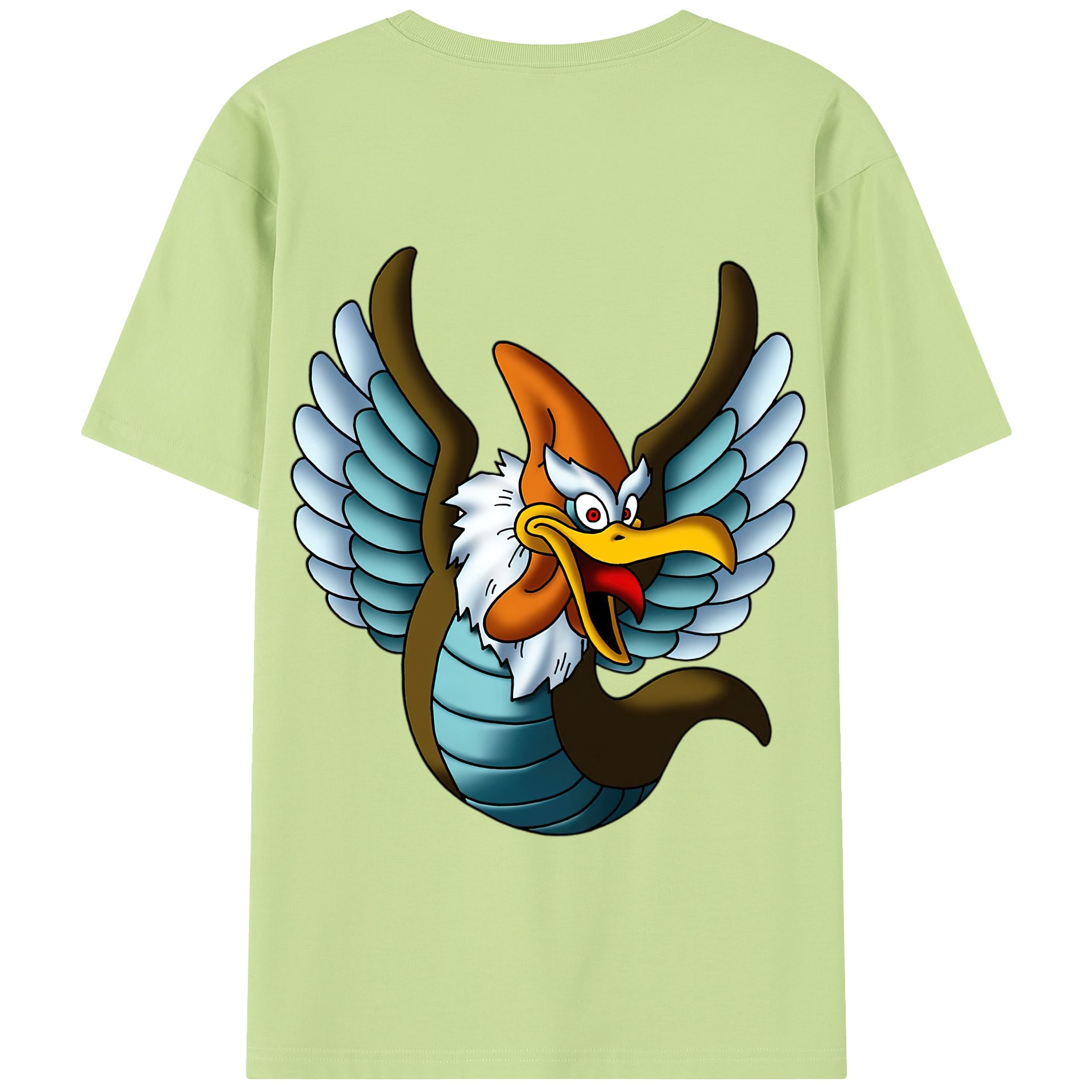 （画像用） ドラゴンクエスト Doragon Kuesuto Dragon Quest 綿100％半袖Tシャツ（背面プリント）